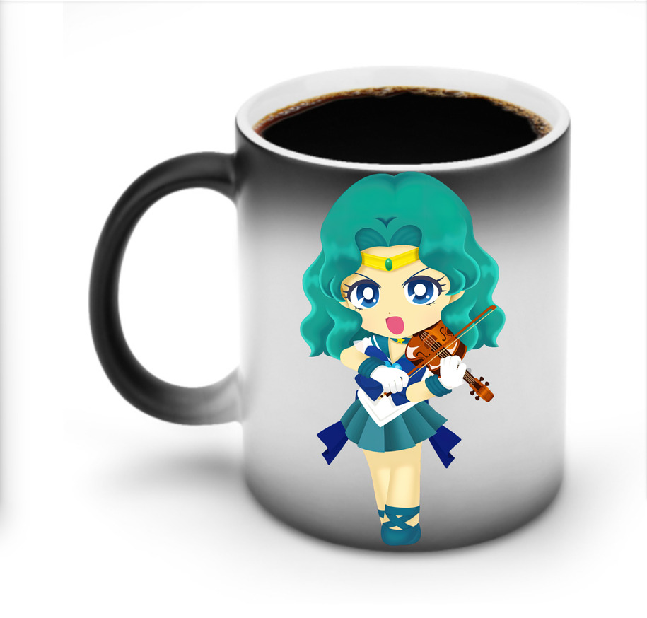 （画像用） 美少女戦士セーラームーン 海王 みちる（かいおう みちる） Sailor Moon Kaiou Michiru 温度変色マグカップ