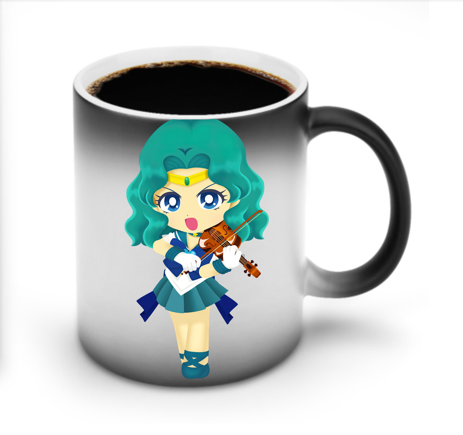 （画像用） 美少女戦士セーラームーン 海王 みちる（かいおう みちる） Sailor Moon Kaiou Michiru 温度変色マグカップ