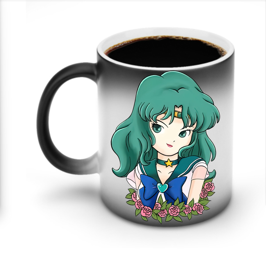 （画像用） 美少女戦士セーラームーン 海王 みちる（かいおう みちる） Sailor Moon Kaiou Michiru 温度変色マグカップ