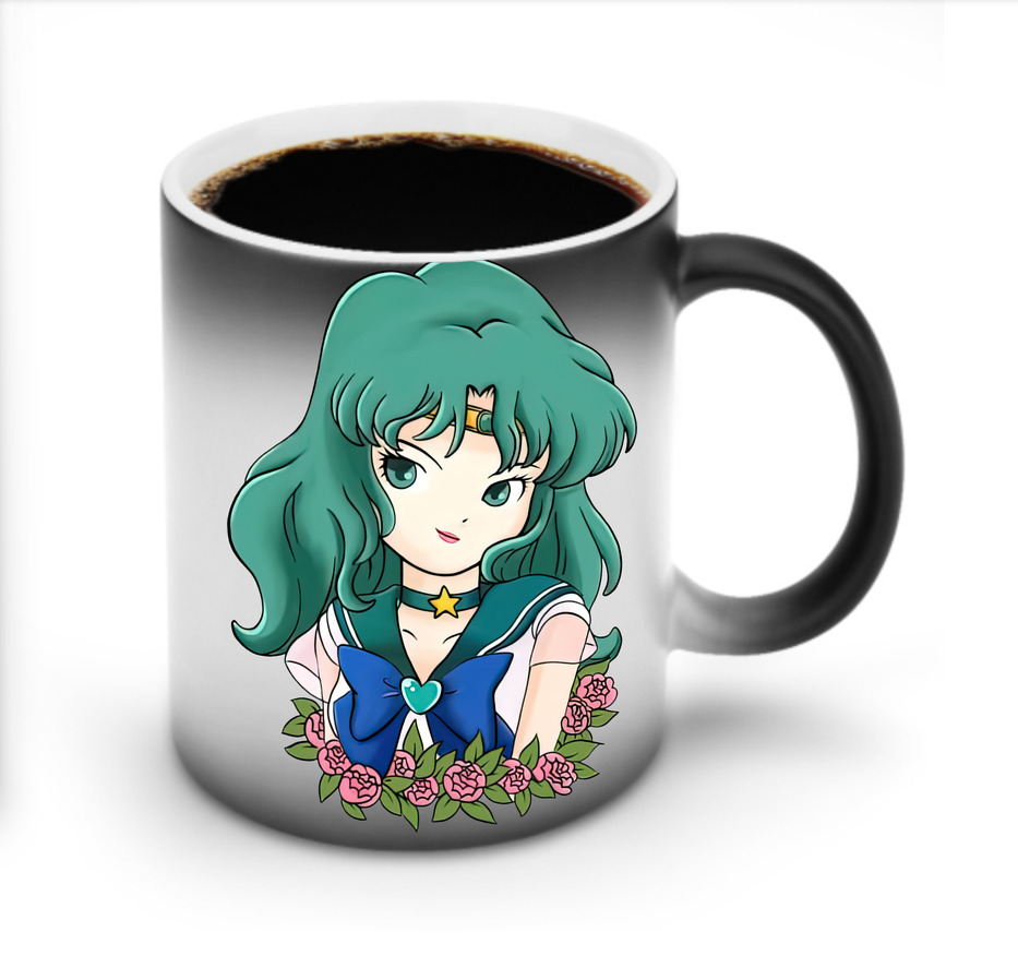 （画像用） 美少女戦士セーラームーン 海王 みちる（かいおう みちる） Sailor Moon Kaiou Michiru 温度変色マグカップ