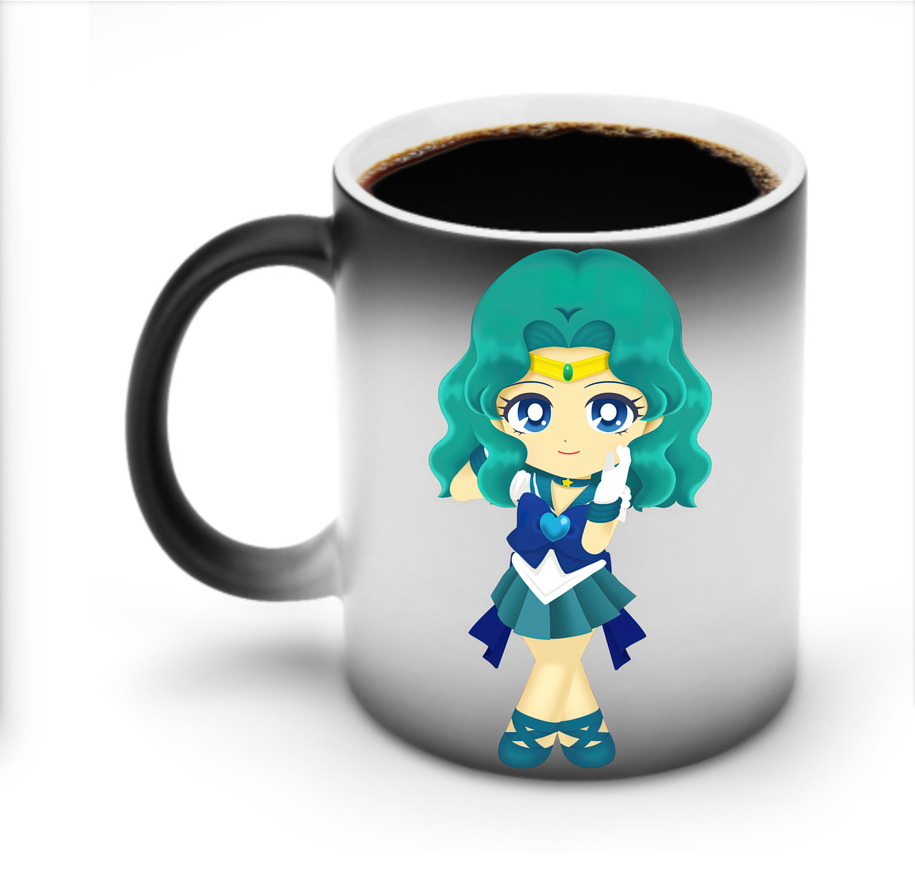（画像用） 美少女戦士セーラームーン 海王 みちる（かいおう みちる） Sailor Moon Kaiou Michiru 温度変色マグカップ