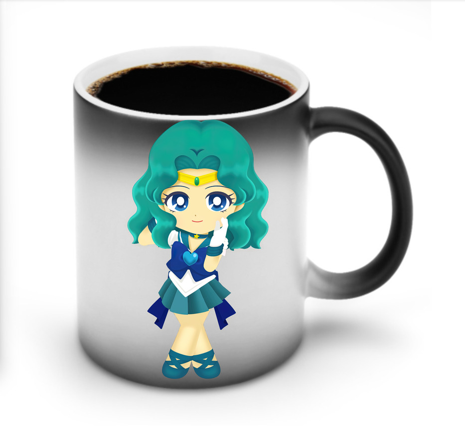 （画像用） 美少女戦士セーラームーン 海王 みちる（かいおう みちる） Sailor Moon Kaiou Michiru 温度変色マグカップ