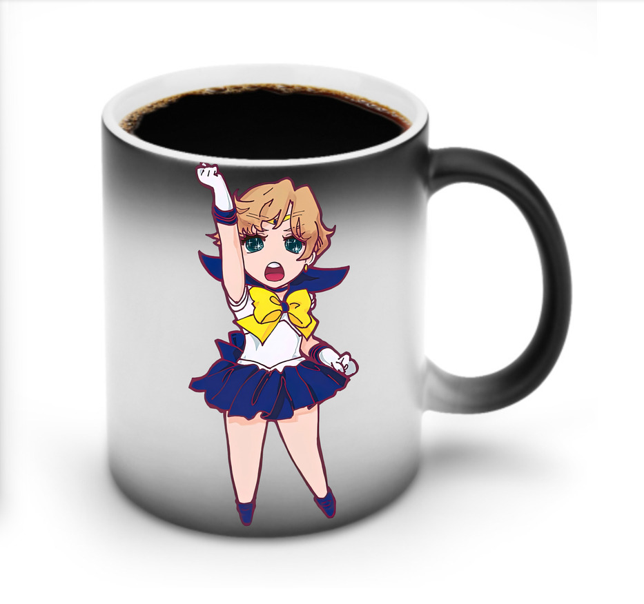 （画像用） 美少女戦士セーラームーン 天王はるか Sailor Moon Tenoh Haruka 温度変色マグカップ