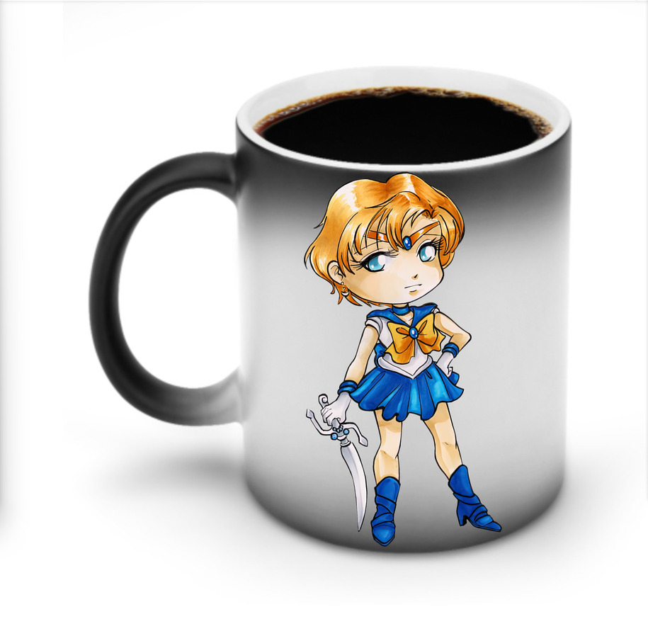 （画像用） 美少女戦士セーラームーン 天王はるか Sailor Moon Tenoh Haruka 温度変色マグカップ