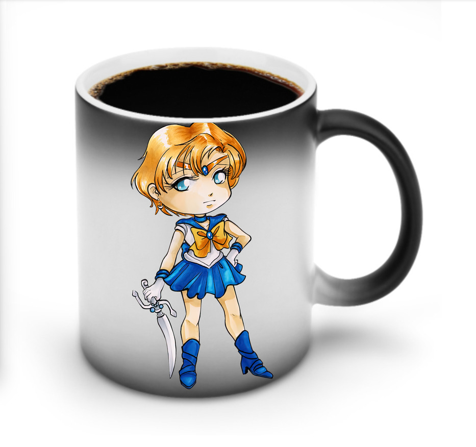 （画像用） 美少女戦士セーラームーン 天王はるか Sailor Moon Tenoh Haruka 温度変色マグカップ