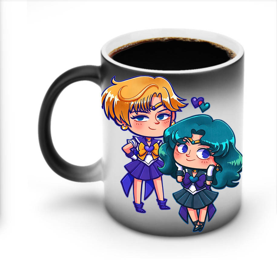 （画像用） 美少女戦士セーラームーン 天王はるか Sailor Moon Tenoh Haruka 温度変色マグカップ