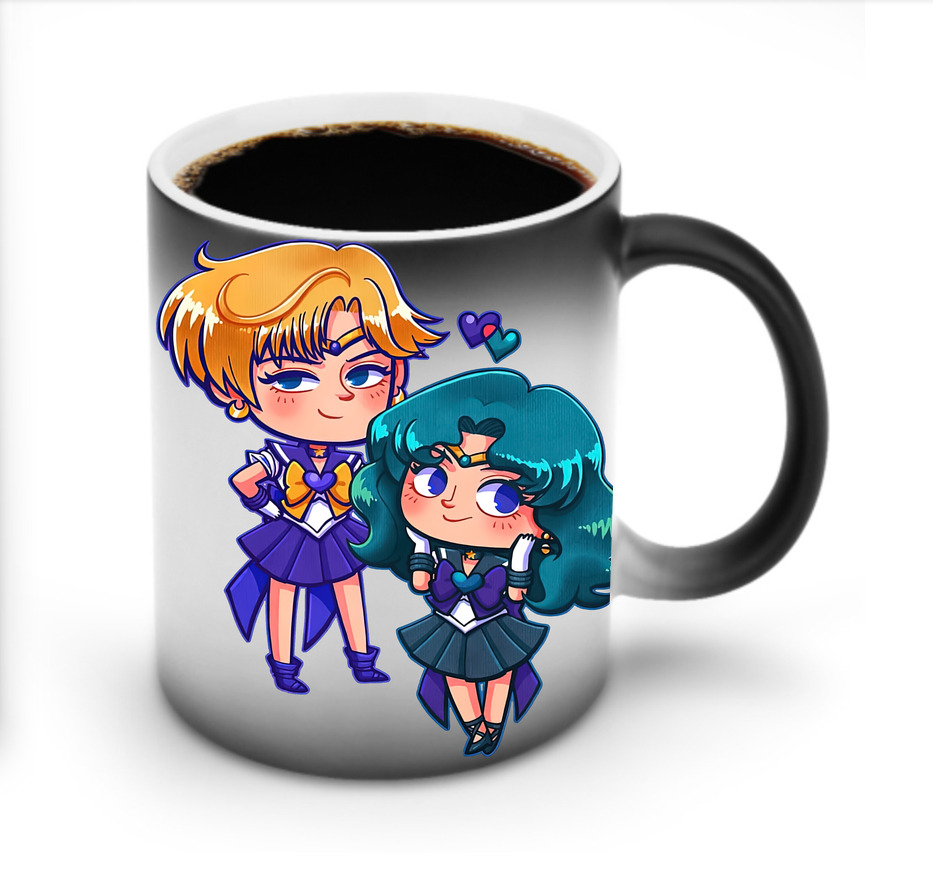 （画像用） 美少女戦士セーラームーン 天王はるか Sailor Moon Tenoh Haruka 温度変色マグカップ