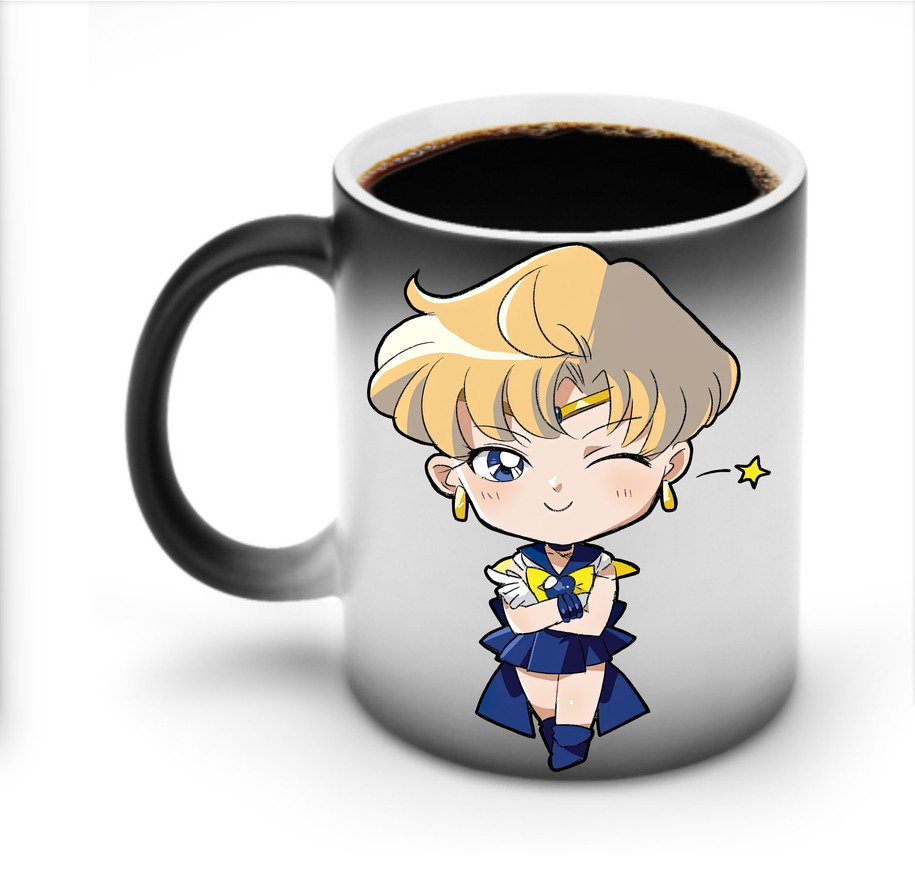 （画像用） 美少女戦士セーラームーン 天王はるか Sailor Moon Tenoh Haruka 温度変色マグカップ