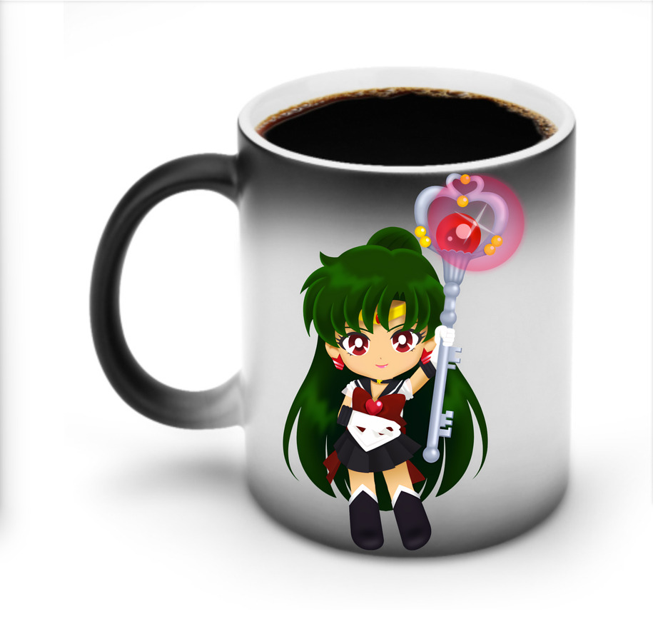 （画像用） 美少女戦士セーラームーン 冥王せつな Sailor Moon Meiou Setsuna 温度変色マグカップ
