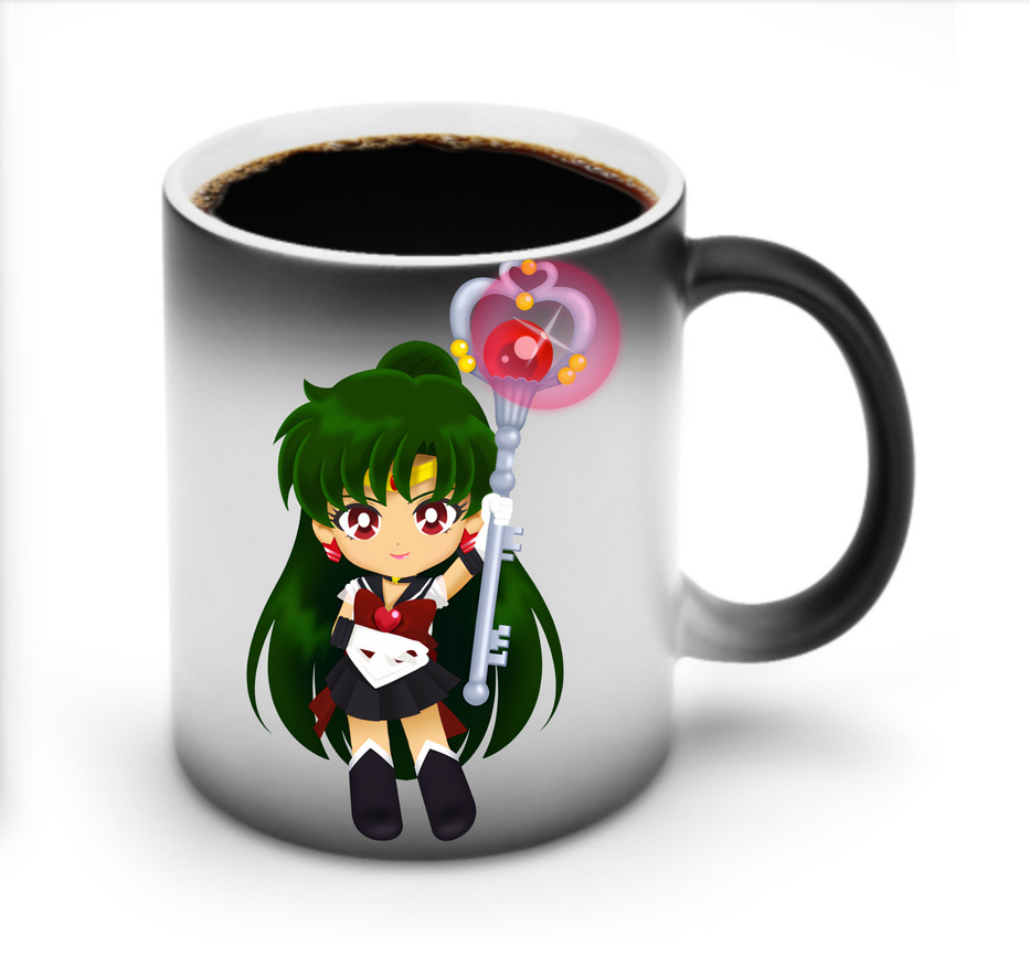 （画像用） 美少女戦士セーラームーン 冥王せつな Sailor Moon Meiou Setsuna 温度変色マグカップ