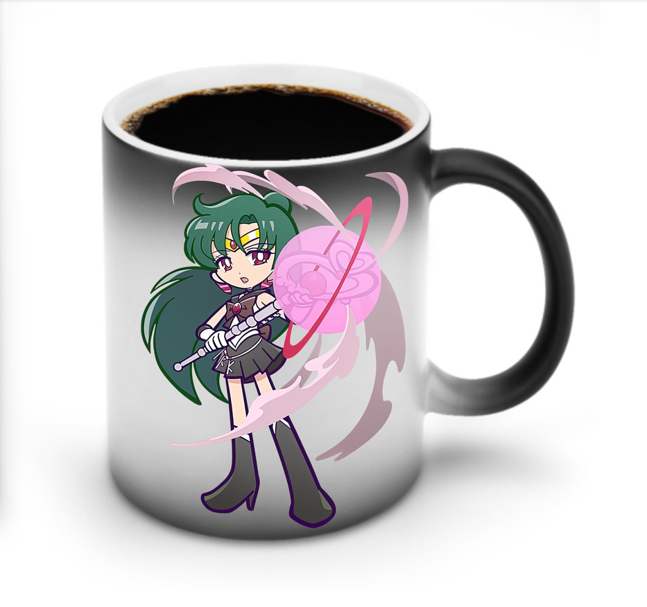 （画像用） 美少女戦士セーラームーン 冥王せつな Sailor Moon Meiou Setsuna 温度変色マグカップ