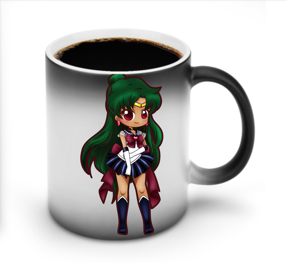 （画像用） 美少女戦士セーラームーン 冥王せつな Sailor Moon Meiou Setsuna 温度変色マグカップ