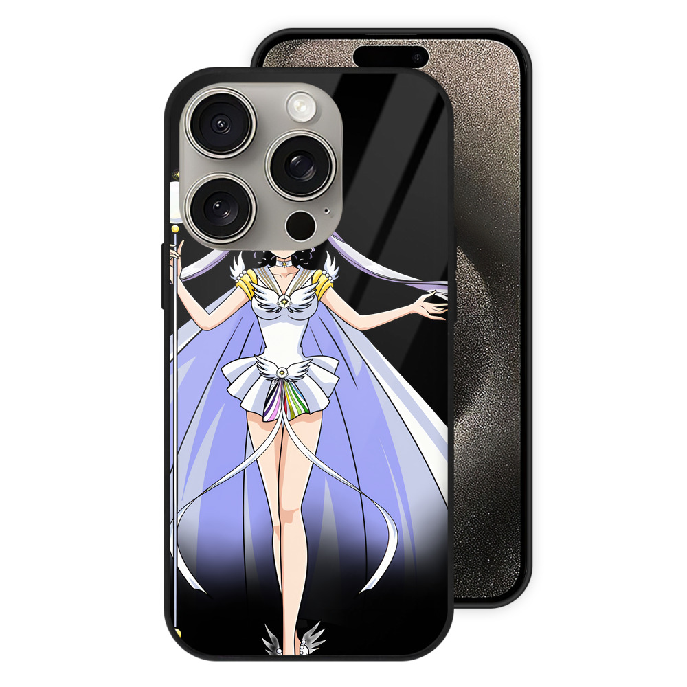 （画像用） 美少女戦士セーラームーン 月野 うさぎ つきの うさぎ Sailor Moon Tsukino Usagi 【iPhone15Pro対応】スマホケース 耐衝撃＆黄変防止 背面ガラス