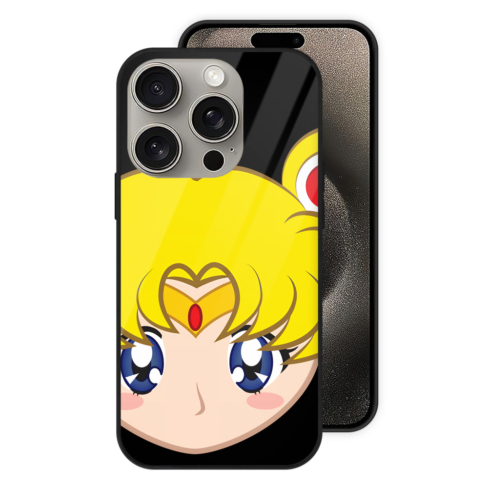 （画像用） 美少女戦士セーラームーン 月野 うさぎ つきの うさぎ Sailor Moon Tsukino Usagi 【iPhone15Pro対応】スマホケース 耐衝撃＆黄変防止 背面ガラス
