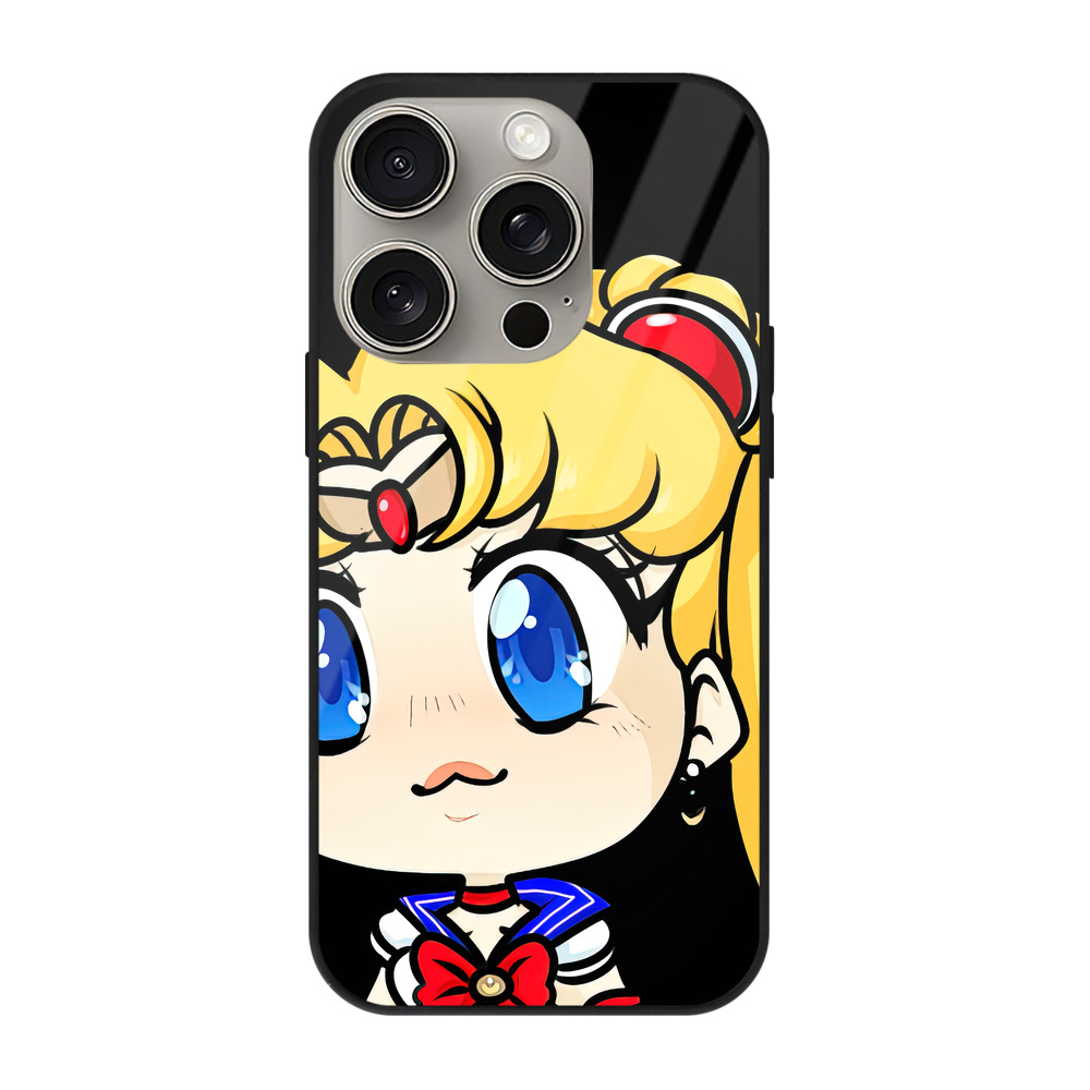 （画像用） 美少女戦士セーラームーン 月野 うさぎ つきの うさぎ Sailor Moon Tsukino Usagi 【iPhone15Pro対応】スマホケース 耐衝撃＆黄変防止 背面ガラス
