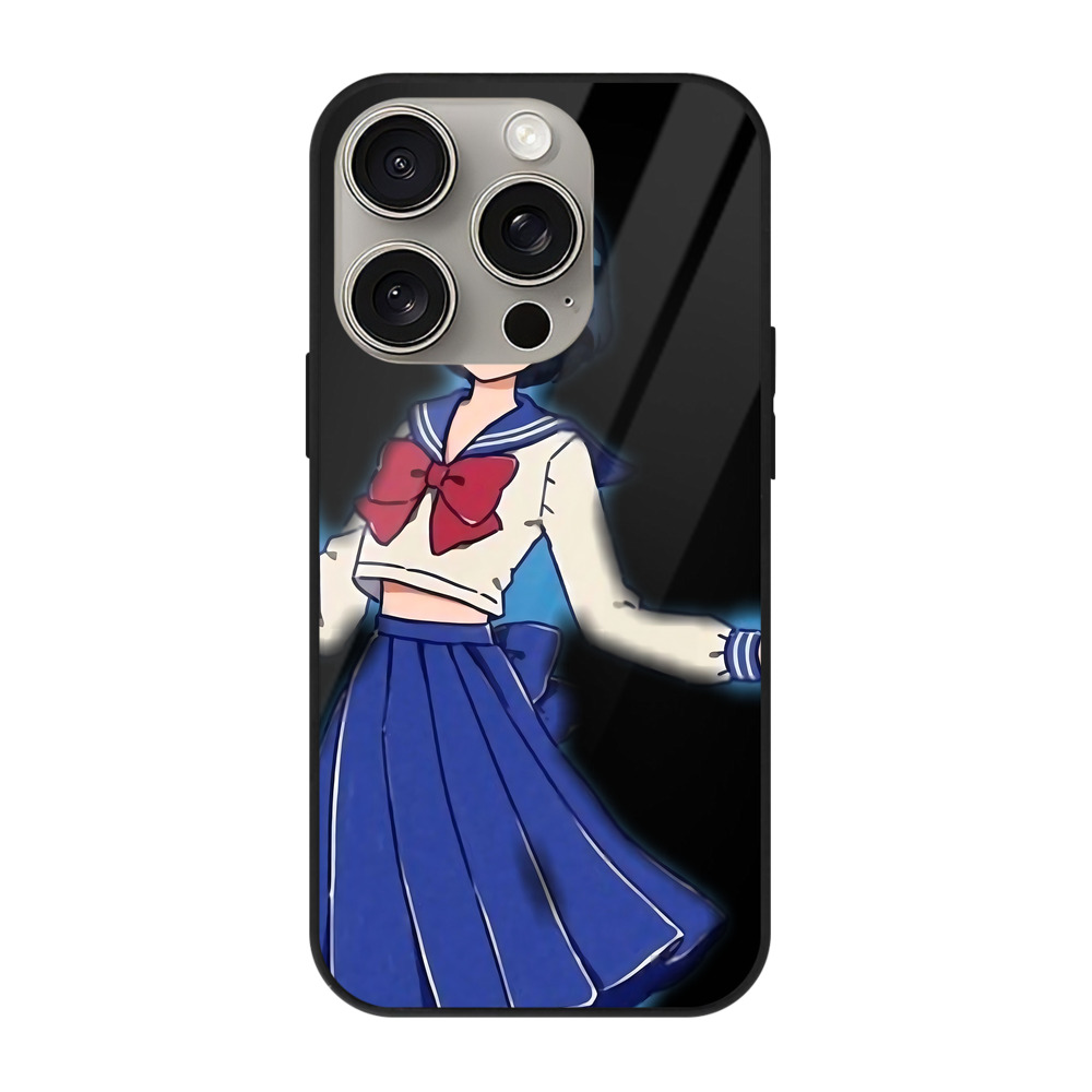 （画像用） 美少女戦士セーラームーン 水野 亜美 みずの あみ Sailor Moon Mizuno Ami 【iPhone15Pro対応】スマホケース 耐衝撃＆黄変防止 背面ガラス