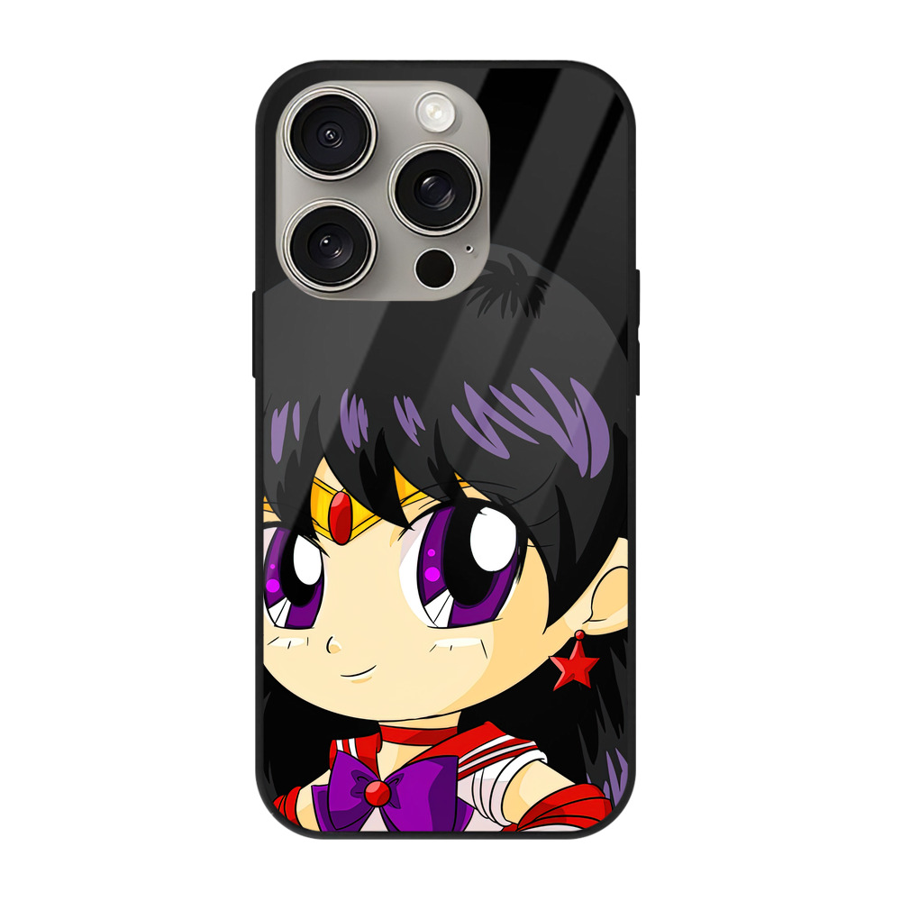 （画像用） 美少女戦士セーラームーン 火野レイ ひの レイ Sailor Moon Hino Rei （セーラーマーズ,Sailor Mars） 【iPhone15Pro対応】スマホケース 耐衝撃＆黄変防止 背面ガラス