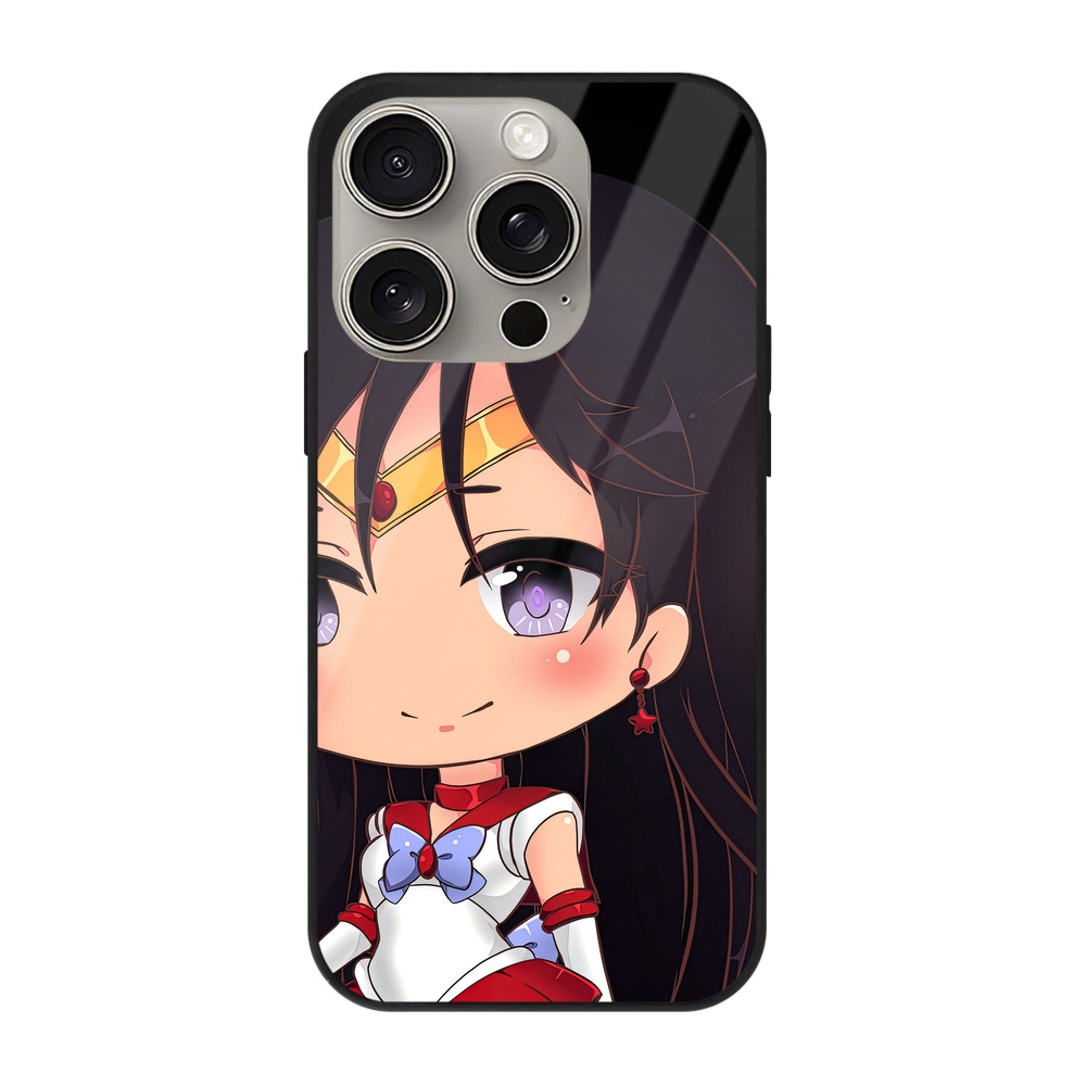 （画像用） 美少女戦士セーラームーン 火野レイ ひの レイ Sailor Moon Hino Rei （セーラーマーズ,Sailor Mars） 【iPhone15Pro対応】スマホケース 耐衝撃＆黄変防止 背面ガラス