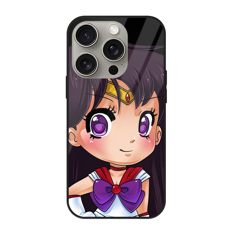 （画像用） 美少女戦士セーラームーン 火野レイ ひの レイ Sailor Moon Hino Rei （セーラーマーズ,Sailor Mars） 【iPhone15Pro対応】スマホケース 耐衝撃＆黄変防止 背面ガラス