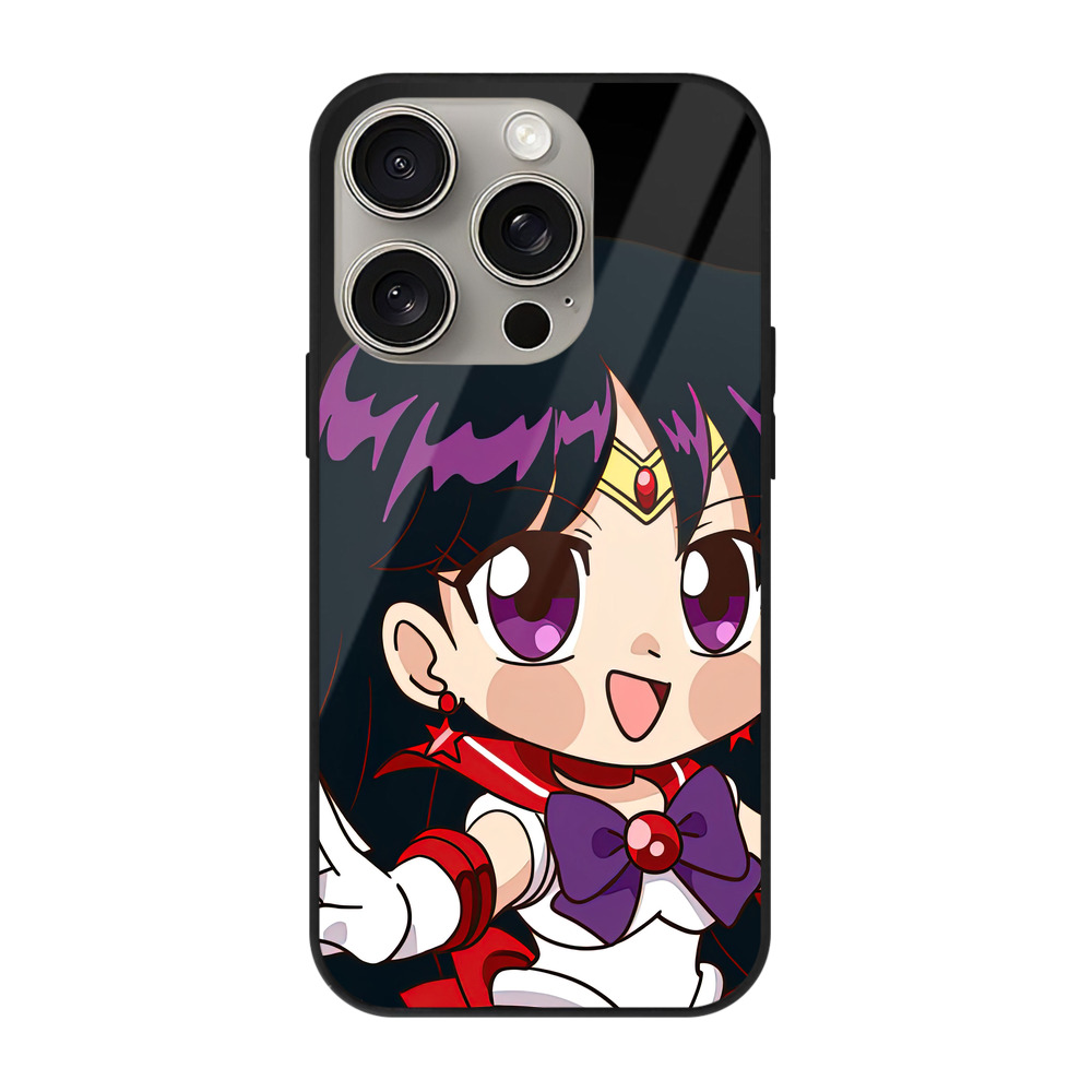 （画像用） 美少女戦士セーラームーン 火野レイ ひの レイ Sailor Moon Hino Rei （セーラーマーズ,Sailor Mars） 【iPhone15Pro対応】スマホケース 耐衝撃＆黄変防止 背面ガラス