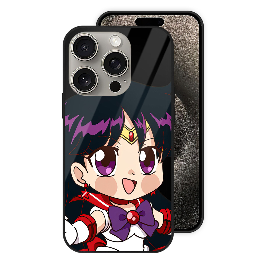（画像用） 美少女戦士セーラームーン 火野レイ ひの レイ Sailor Moon Hino Rei （セーラーマーズ,Sailor Mars） 【iPhone15Pro対応】スマホケース 耐衝撃＆黄変防止 背面ガラス