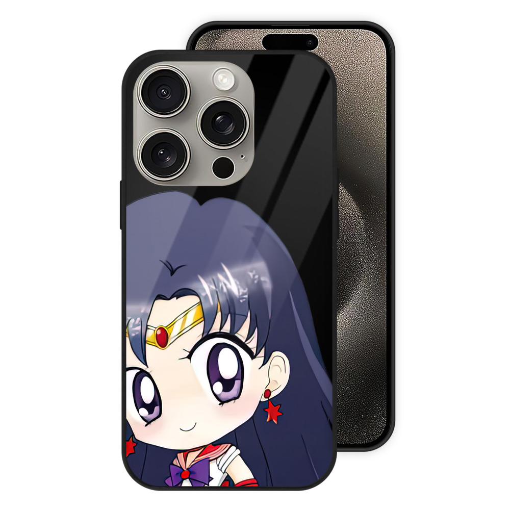 （画像用） 美少女戦士セーラームーン 火野レイ ひの レイ Sailor Moon Hino Rei （セーラーマーズ,Sailor Mars） 【iPhone15Pro対応】スマホケース 耐衝撃＆黄変防止 背面ガラス