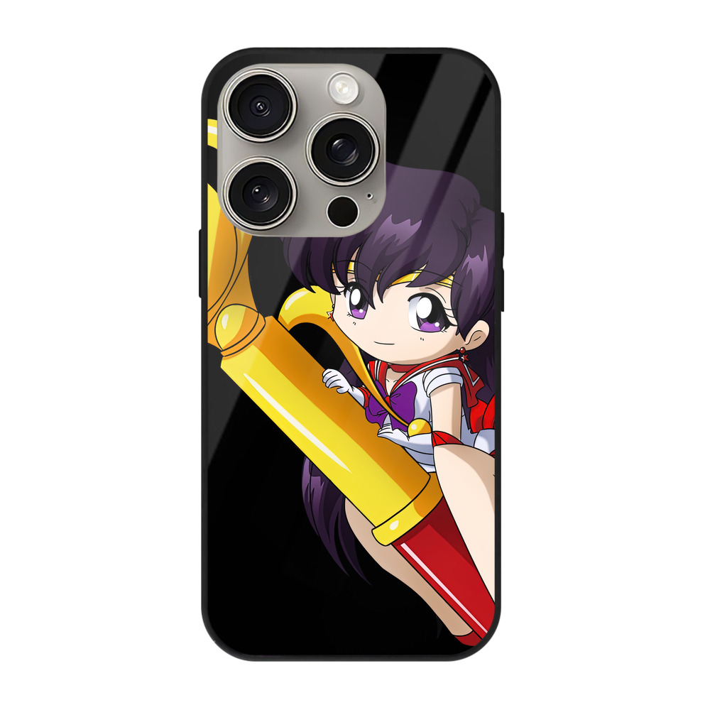 （画像用） 美少女戦士セーラームーン 火野レイ ひの レイ Sailor Moon Hino Rei （セーラーマーズ,Sailor Mars） 【iPhone15Pro対応】スマホケース 耐衝撃＆黄変防止 背面ガラス