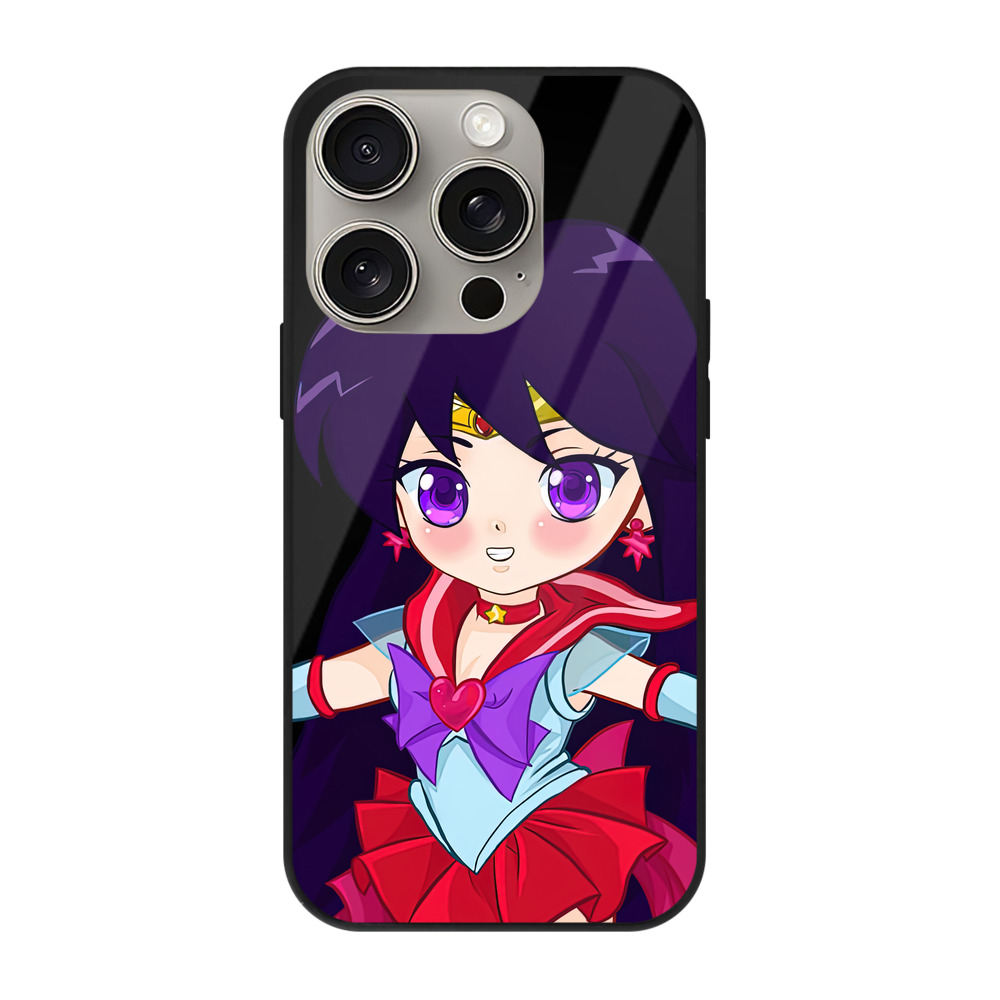 （画像用） 美少女戦士セーラームーン 火野レイ ひの レイ Sailor Moon Hino Rei （セーラーマーズ,Sailor Mars） 【iPhone15Pro対応】スマホケース 耐衝撃＆黄変防止 背面ガラス