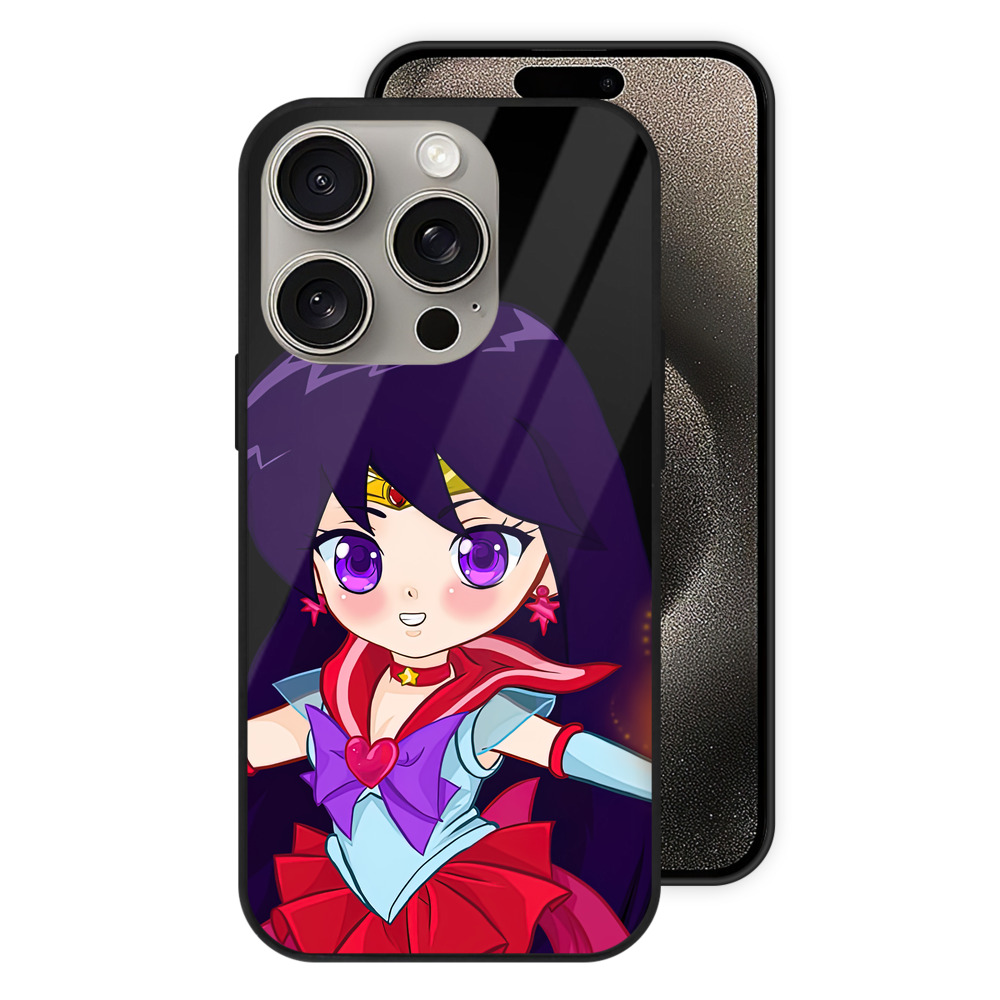 （画像用） 美少女戦士セーラームーン 火野レイ ひの レイ Sailor Moon Hino Rei （セーラーマーズ,Sailor Mars） 【iPhone15Pro対応】スマホケース 耐衝撃＆黄変防止 背面ガラス