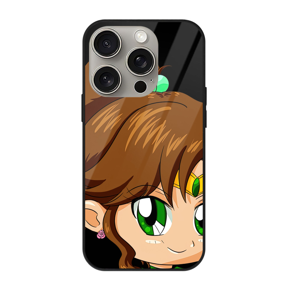 （画像用） 美少女戦士セーラームーン 木野 まこと きの まこと Sailor Moon Kino Makoto （セーラージュピター；Sailor Jupiter） 【iPhone15Pro対応】スマホケース 耐衝撃＆黄変防止 背面ガラス