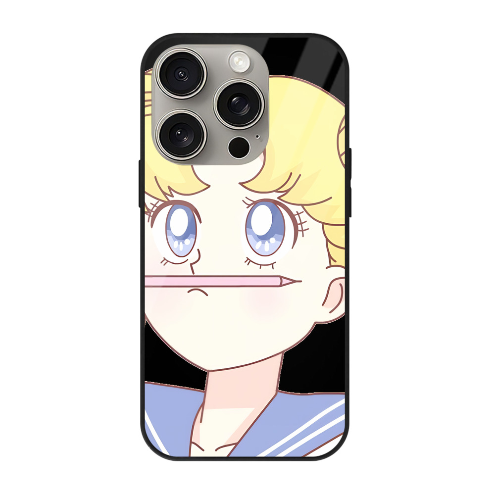 （画像用） 美少女戦士セーラームーン 愛野 美奈子 あいの みなこ Sailor Moon Aino Minako 【iPhone15Pro対応】スマホケース 耐衝撃＆黄変防止 背面ガラス