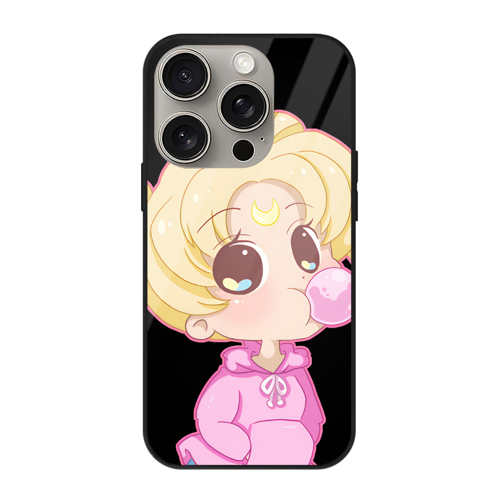 （画像用） 美少女戦士セーラームーン 愛野 美奈子 あいの みなこ Sailor Moon Aino Minako 【iPhone15Pro対応】スマホケース 耐衝撃＆黄変防止 背面ガラス