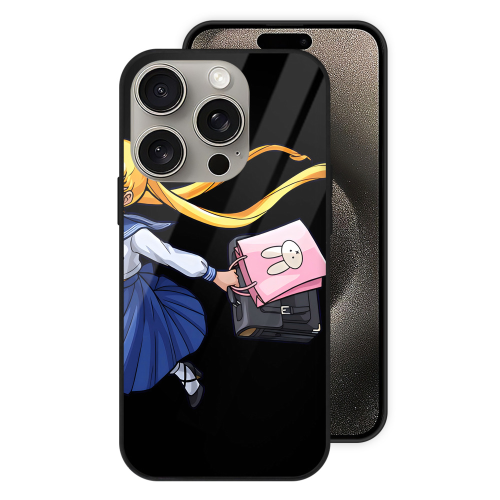 （画像用） 美少女戦士セーラームーン 愛野 美奈子 あいの みなこ Sailor Moon Aino Minako 【iPhone15Pro対応】スマホケース 耐衝撃＆黄変防止 背面ガラス