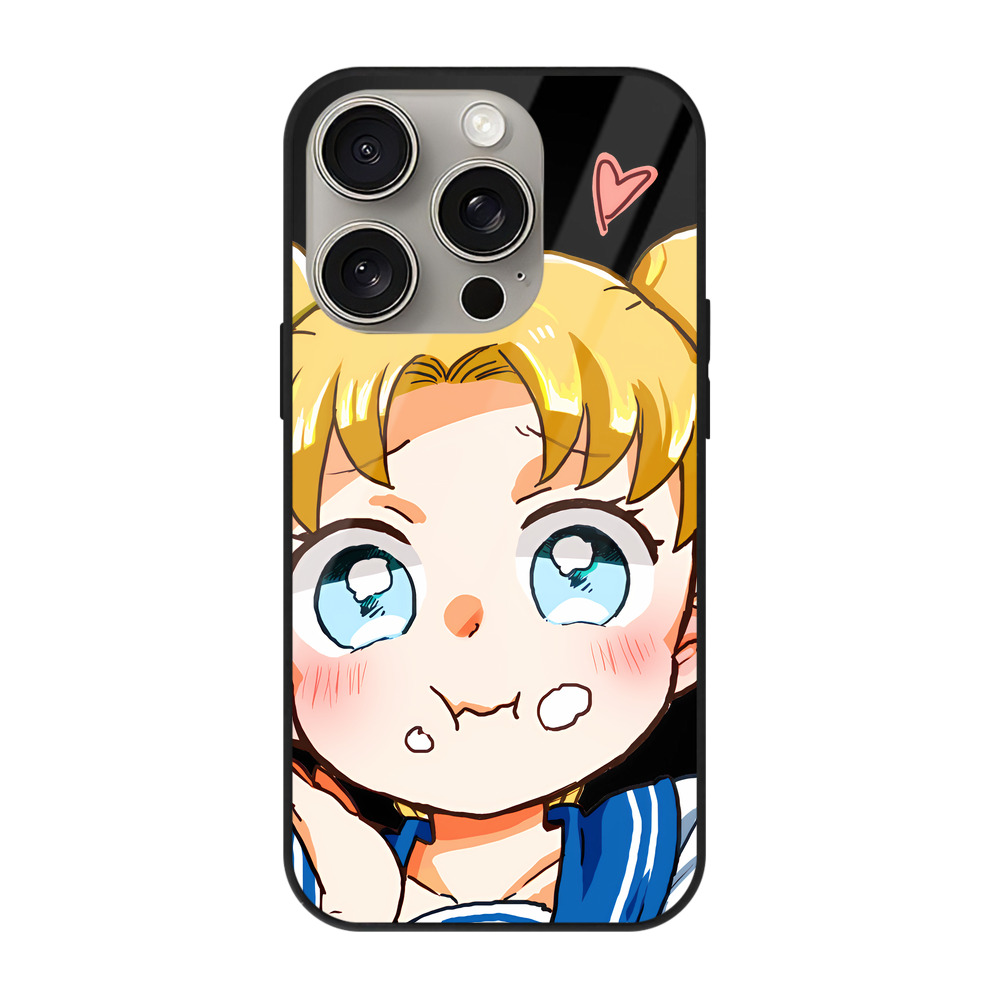 （画像用） 美少女戦士セーラームーン 愛野 美奈子 あいの みなこ Sailor Moon Aino Minako 【iPhone15Pro対応】スマホケース 耐衝撃＆黄変防止 背面ガラス