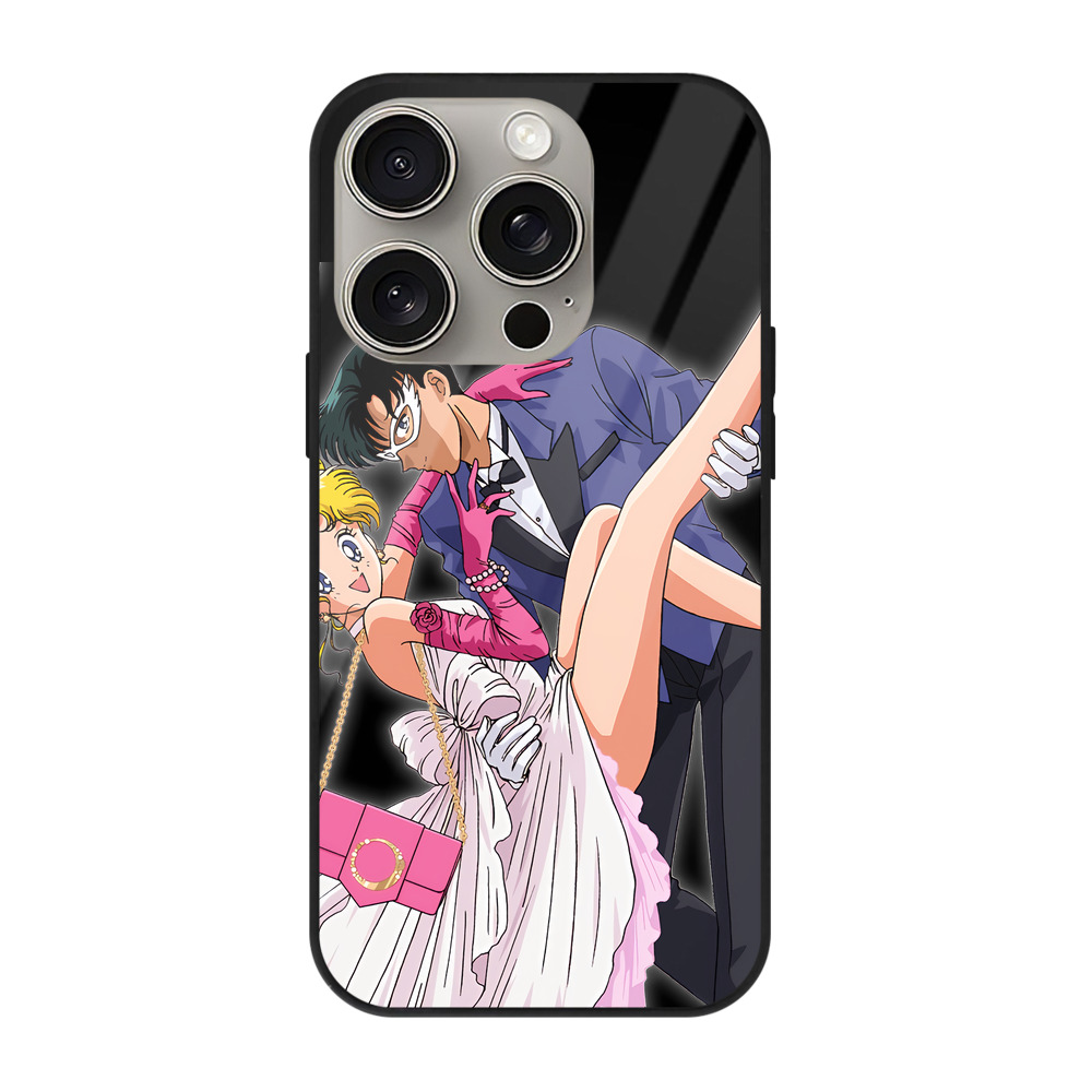 （画像用） 美少女戦士セーラームーン 愛野 美奈子 あいの みなこ Sailor Moon Aino Minako 【iPhone15Pro対応】スマホケース 耐衝撃＆黄変防止 背面ガラス
