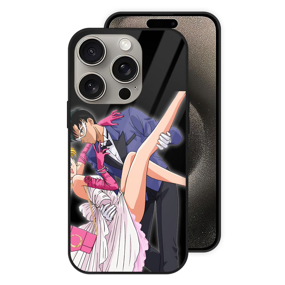 （画像用） 美少女戦士セーラームーン 愛野 美奈子 あいの みなこ Sailor Moon Aino Minako 【iPhone15Pro対応】スマホケース 耐衝撃＆黄変防止 背面ガラス