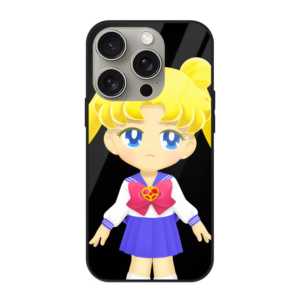 （画像用） 美少女戦士セーラームーン 愛野 美奈子 あいの みなこ Sailor Moon Aino Minako 【iPhone15Pro対応】スマホケース 耐衝撃＆黄変防止 背面ガラス