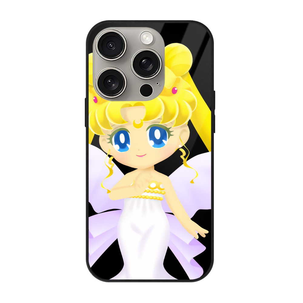 （画像用） 美少女戦士セーラームーン 愛野 美奈子 あいの みなこ Sailor Moon Aino Minako 【iPhone15Pro対応】スマホケース 耐衝撃＆黄変防止 背面ガラス