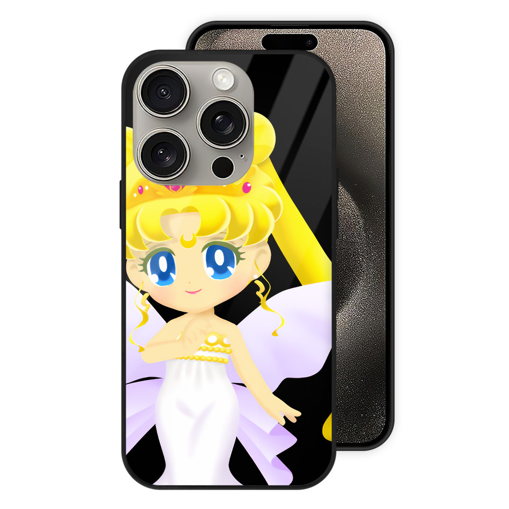 （画像用） 美少女戦士セーラームーン 愛野 美奈子 あいの みなこ Sailor Moon Aino Minako 【iPhone15Pro対応】スマホケース 耐衝撃＆黄変防止 背面ガラス