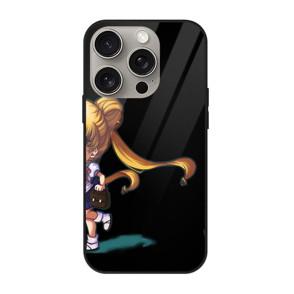 （画像用） 美少女戦士セーラームーン 愛野 美奈子 あいの みなこ Sailor Moon Aino Minako 【iPhone15Pro対応】スマホケース 耐衝撃＆黄変防止 背面ガラス