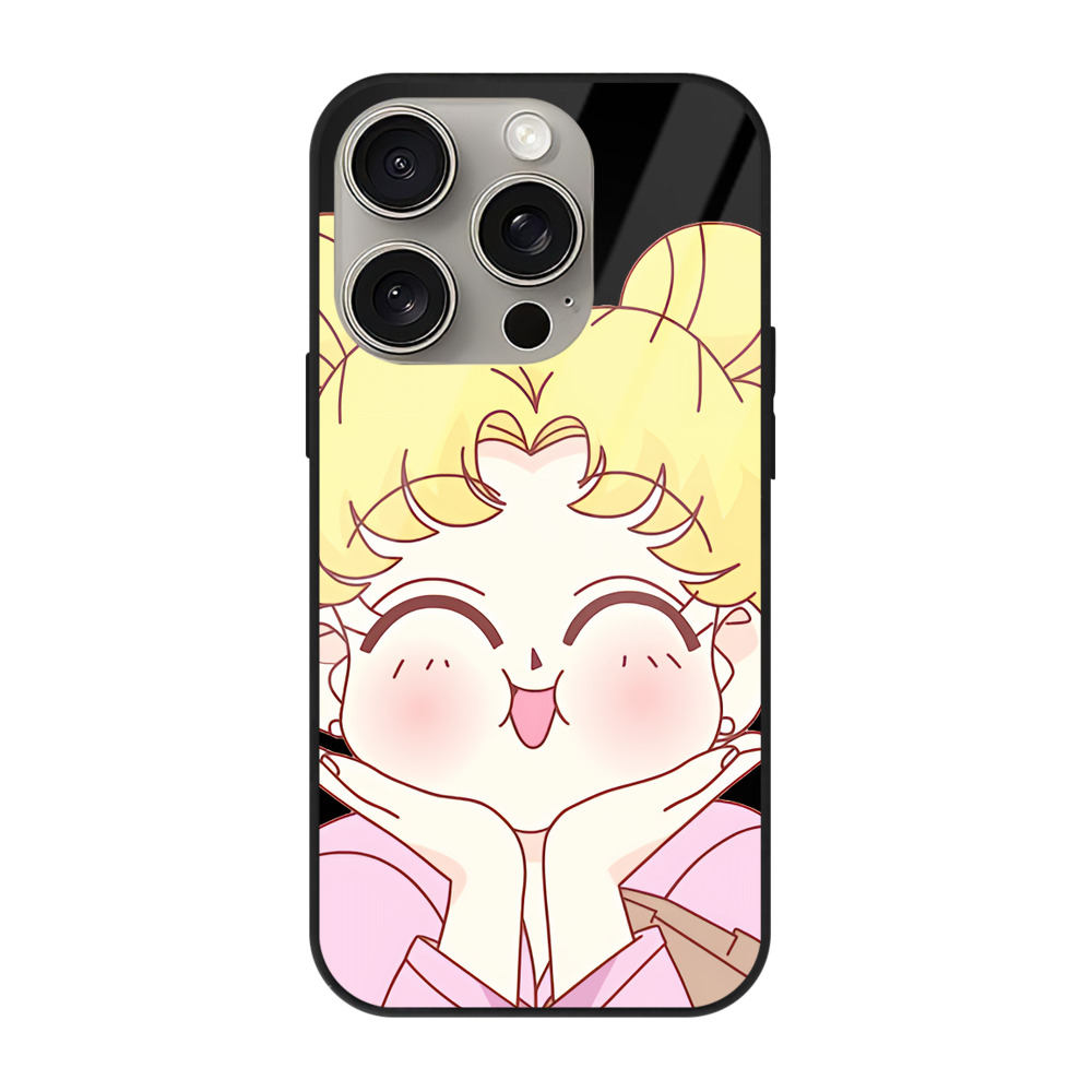 （画像用） 美少女戦士セーラームーン 愛野 美奈子 あいの みなこ Sailor Moon Aino Minako 【iPhone15Pro対応】スマホケース 耐衝撃＆黄変防止 背面ガラス