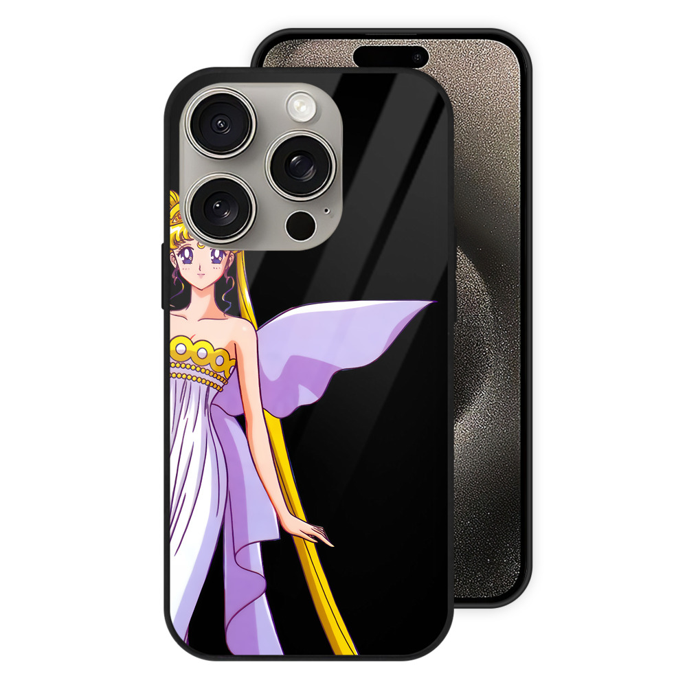 （画像用） 美少女戦士セーラームーン 愛野 美奈子 あいの みなこ Sailor Moon Aino Minako 【iPhone15Pro対応】スマホケース 耐衝撃＆黄変防止 背面ガラス