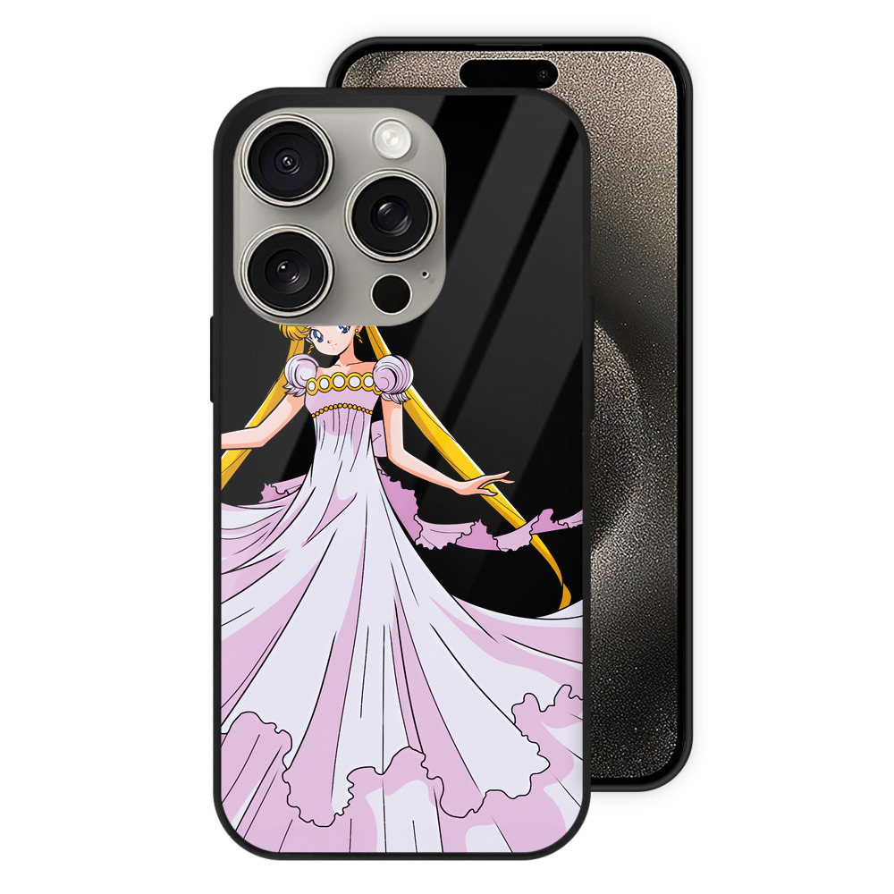 （画像用） 美少女戦士セーラームーン 愛野 美奈子 あいの みなこ Sailor Moon Aino Minako 【iPhone15Pro対応】スマホケース 耐衝撃＆黄変防止 背面ガラス