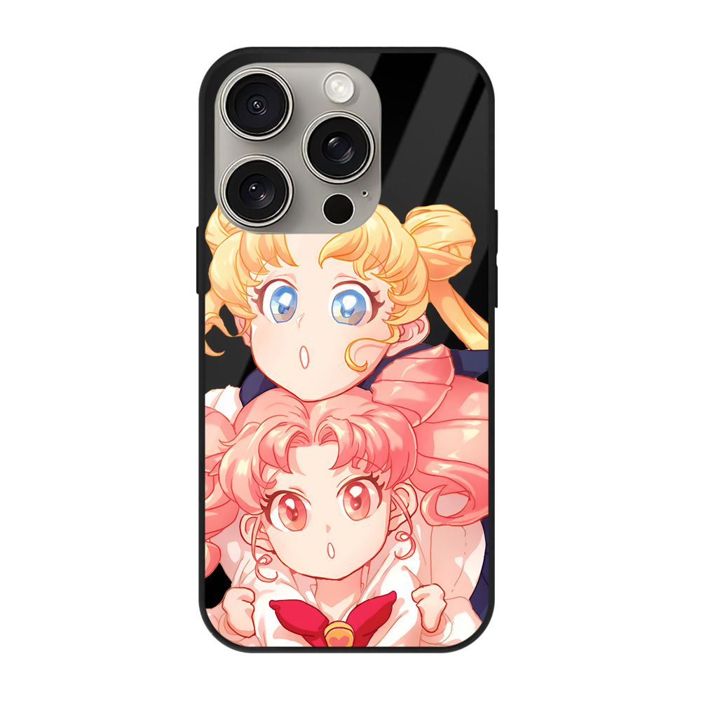 （画像用） 美少女戦士セーラームーン 愛野 美奈子 あいの みなこ Sailor Moon Aino Minako 【iPhone15Pro対応】スマホケース 耐衝撃＆黄変防止 背面ガラス