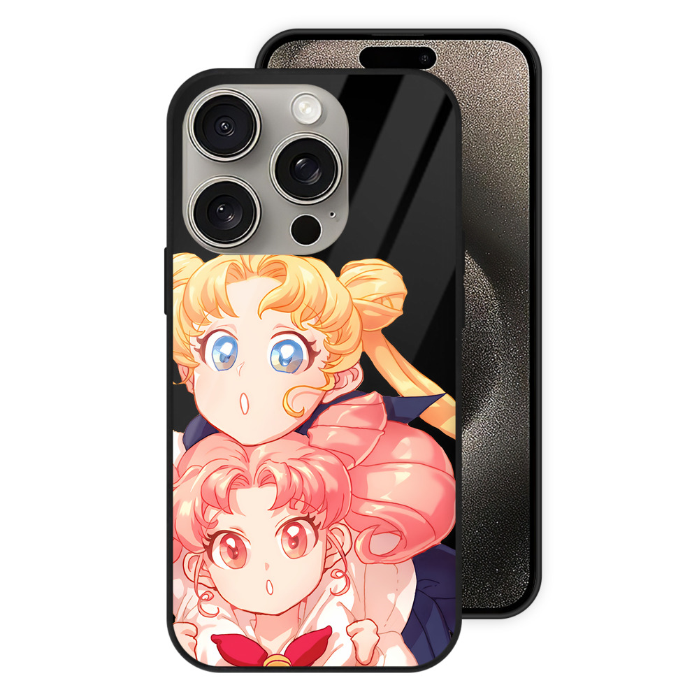 （画像用） 美少女戦士セーラームーン 愛野 美奈子 あいの みなこ Sailor Moon Aino Minako 【iPhone15Pro対応】スマホケース 耐衝撃＆黄変防止 背面ガラス