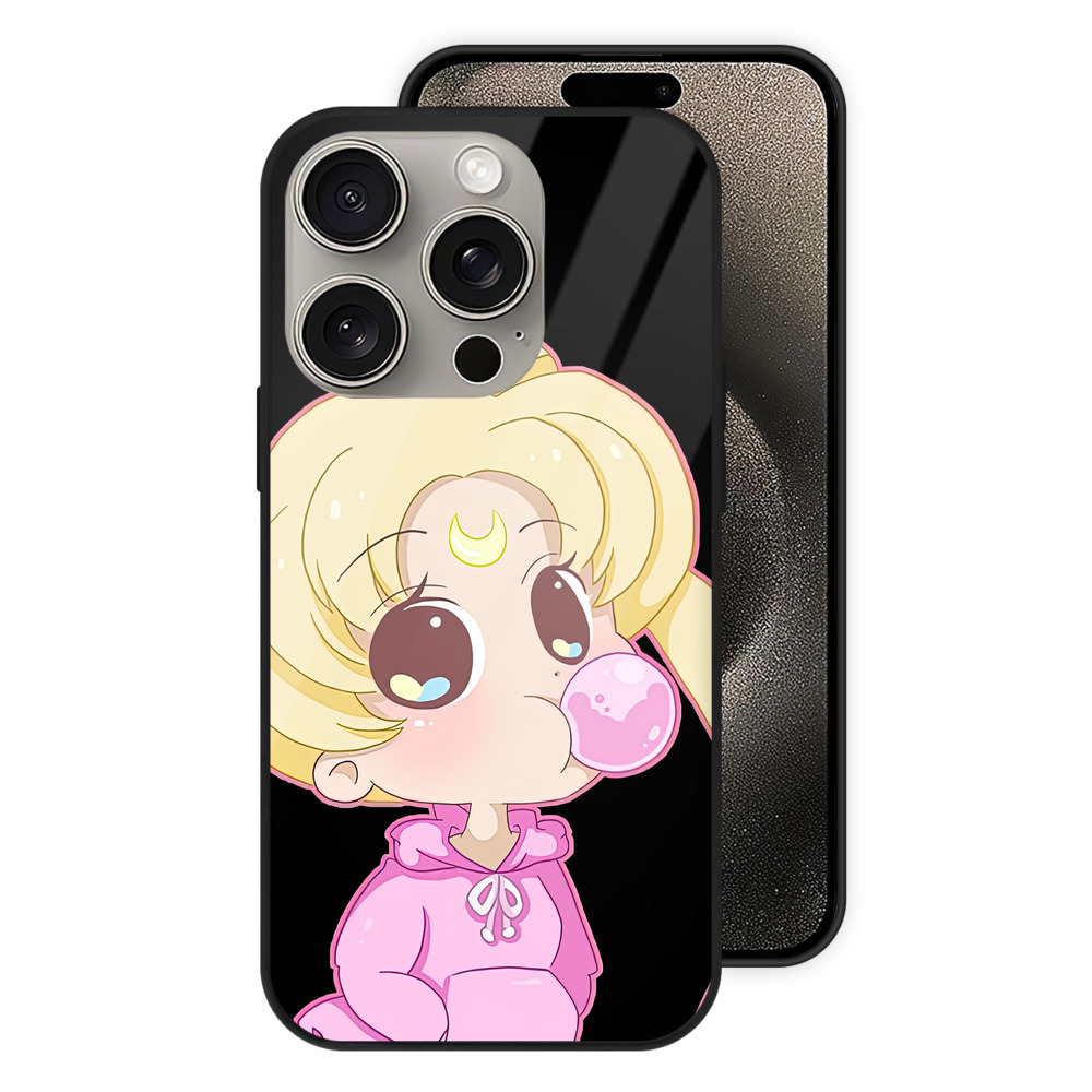 （画像用） 美少女戦士セーラームーン 愛野 美奈子 あいの みなこ Sailor Moon Aino Minako 【iPhone15Pro対応】スマホケース 耐衝撃＆黄変防止 背面ガラス