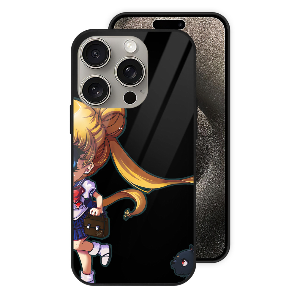 （画像用） 美少女戦士セーラームーン 愛野 美奈子 あいの みなこ Sailor Moon Aino Minako 【iPhone15Pro対応】スマホケース 耐衝撃＆黄変防止 背面ガラス