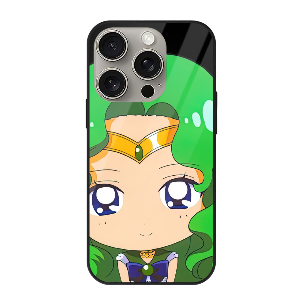 （画像用） 美少女戦士セーラームーン 海王 みちる（かいおう みちる） Sailor Moon Kaiou Michiru 【iPhone15Pro対応】スマホケース 耐衝撃＆黄変防止 背面ガラス