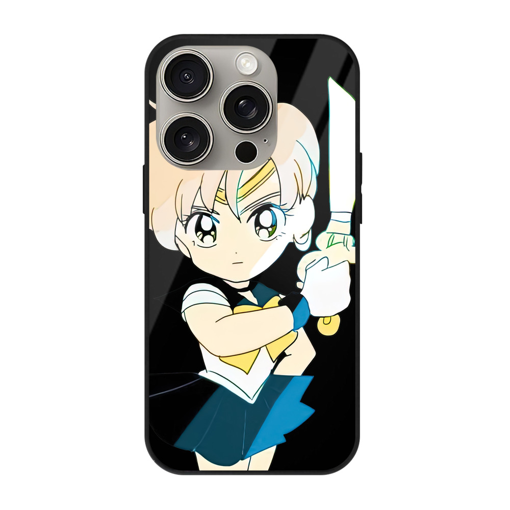 （画像用） 美少女戦士セーラームーン 天王はるか Sailor Moon Tenoh Haruka 【iPhone15Pro対応】スマホケース 耐衝撃＆黄変防止 背面ガラス