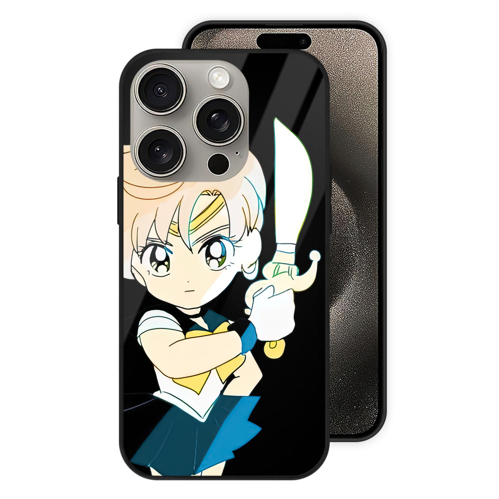 （画像用） 美少女戦士セーラームーン 天王はるか Sailor Moon Tenoh Haruka 【iPhone15Pro対応】スマホケース 耐衝撃＆黄変防止 背面ガラス